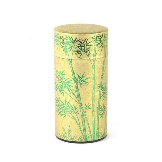Japanese Washi Tin - Gold with Bamboo